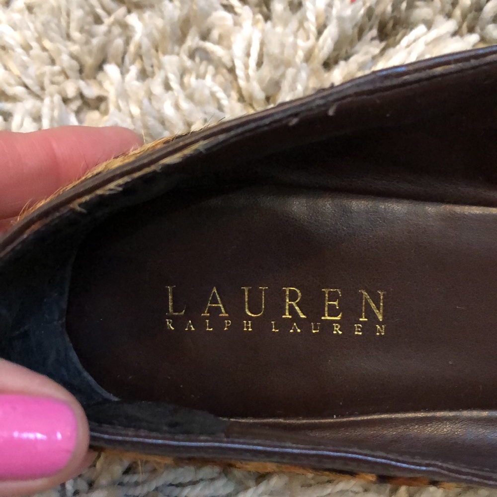 Lauren Ralph Lauren Leopard-Print Ballet Flats in Brown & Black - Picture 2 of 7